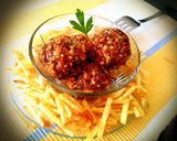 Foto del paso 6 de la receta: Albóndigas rellenas de morcilla y setas rebozadas con almendra