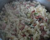 Foto del paso 4 de la receta: Espirales con carbonara de calabacín y beicon