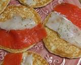 Foto del paso 5 de la receta Blinis con pescados ahumados y créme fraîche