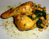 Foto del paso 7 de la receta: Jamoncitos de pollo al curry con acelgas y garbanzos