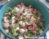 Foto del paso 6 de la receta: Salchichas en salsa roja con ejotes y champiñones