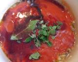 Foto del paso 3 de la receta Macarrones con salsa de tomate casera con hongos secos y pimiento asado
