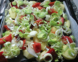 Foto del paso 3 de la receta: Patatas con cebolleta al horno
