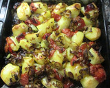 Foto del paso 4 de la receta: Patatas con cebolleta al horno
