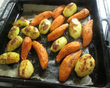 Foto del paso 4 de la receta: Papas y batatas adobadas al horno