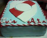 Foto del paso 4 de la receta: Torta escudo de River cumpleaños Luis y Arturo