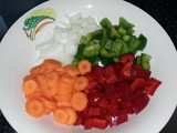Arroz con pechuga en salsa agridulce 
