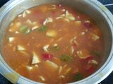 Arroz con pechuga en salsa agridulce 