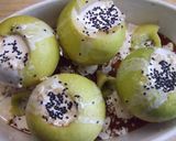 Foto del paso 2 de la receta: Manzanas asadas con crema de polvo de arándanos rojos