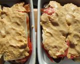 Foto del paso 8 de la receta: Berenjenas asalmonadas con torta de harina de garbanzos