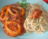 Foto del paso 5 de la receta: Anillas de calamar guisado con bacon