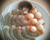 Foto del paso 2 de la receta: Zamburiñas y langostinos en salsa de vieiras
