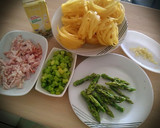 Foto del paso 4 de la receta: Tallarines con bacon y espárragos verdes