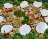 Foto del paso 4 de la receta: Ensalada de arroz integral con pavo y queso fresco