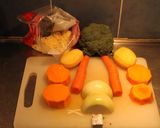Foto del paso 1 de la receta Sopa de verduras trituradas y queso