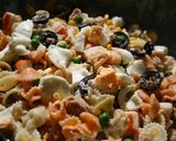A picture of step 4 of Cold Pasta Salad with Daisies.