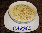 Foto del paso 5 de la receta: Crema de calabacín, langostinos y albahaca
