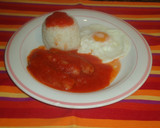 Foto del paso 7 de la receta: Salchichas, huevo y flan de arroz