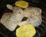 Foto del paso 1 de la receta: Pollo asado al horno con piña y guarnición (dieta)