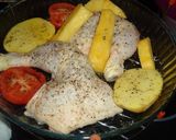 Foto del paso 2 de la receta: Pollo asado al horno con piña y guarnición (dieta)
