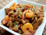 Tôm rang thịt ba chỉ (cháy cạnh)