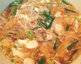 Hình bước làm 7 của món Canh kimchi nấm đậu 