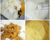 Hình bước làm 3 của món Bánh bông lan bí đỏ và quả khô