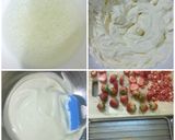 Hình bước làm 3 của món Strawberry cheese cake - Bánh kem dâu tây phô mai