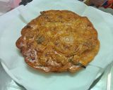 Hình bước làm 4 của món Kimchi Pancake