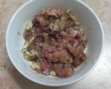 Hình bước làm 1 của món Rau bó xôi xào thịt 